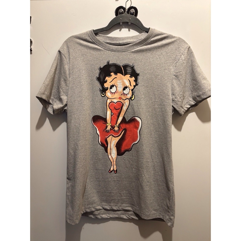 Betty Boop Grey T Shirt Child Size Small‎
